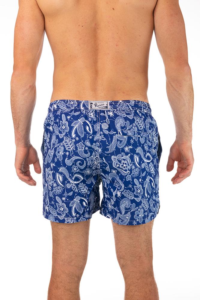 BOXER MOLLA UOMO BLU RIVIERA BLUPAISLEY ROY ROGER'S